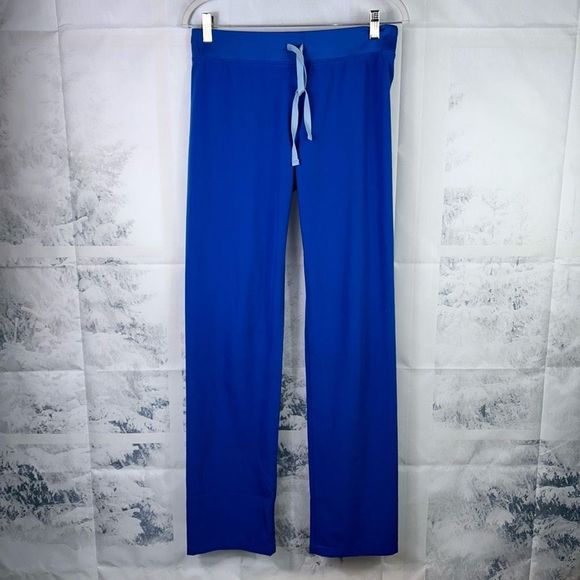 Figs Pants - Figs Blue Scrub Drawstring Pants XS